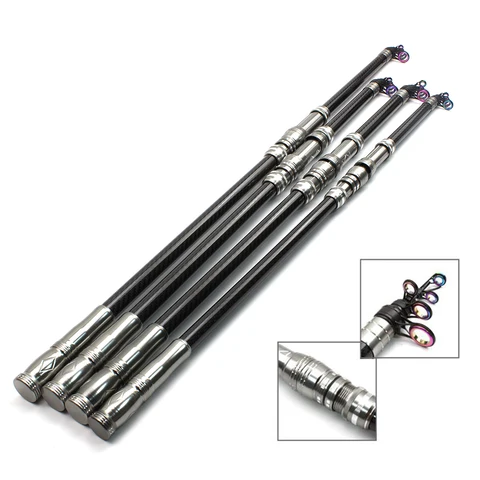 Vara de Pesca Equipamento de Pesca Superhard Rock Carbono m Telescópica Pólo Fiação Duro Isca 30-80g Dom Livre 2.1 M-3.6