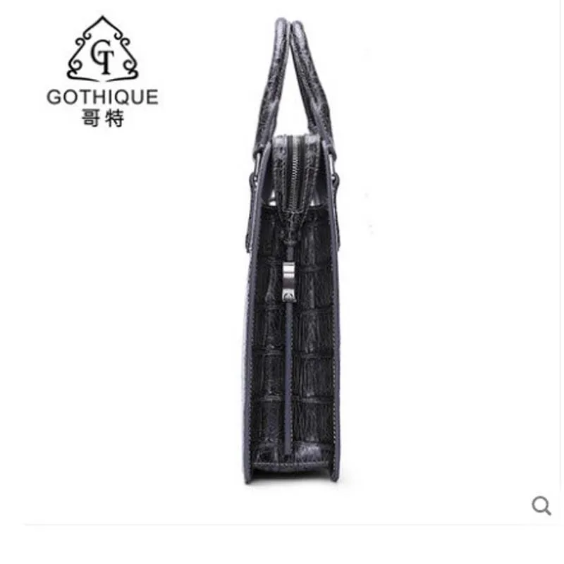 gete New imported alligator belly crocodile skin man bag handbag leather crocodile skin business bag briefcase