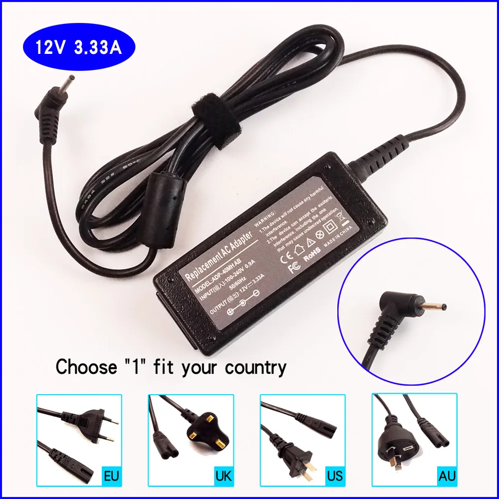 12V 3.33A Laptop Ac Adapter Battery Charger for Samsung Chromebook 11.6-Inch Wi-Fi 11.6-Inch 3G