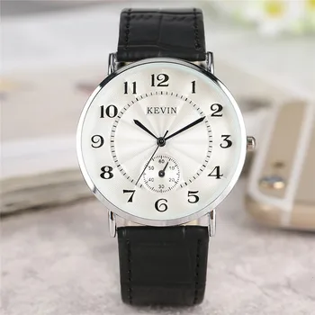 

KEVIN Trendy Unisex Casual Wristwatch Color Changeable Needle Slim Waves Carving Face Stylish Men Women All-match Couple Watches