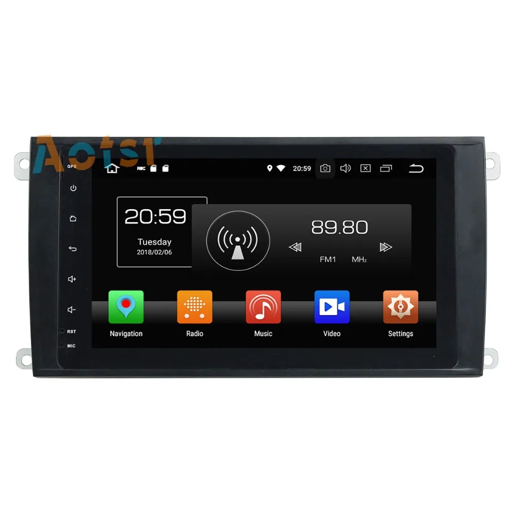 Cheap IPS Screen Android 8.0 4+32G Car multimedia dvd player head unit For Porsche Cayenne 2003 - 2010 GPS Navigation radio autostereo 5