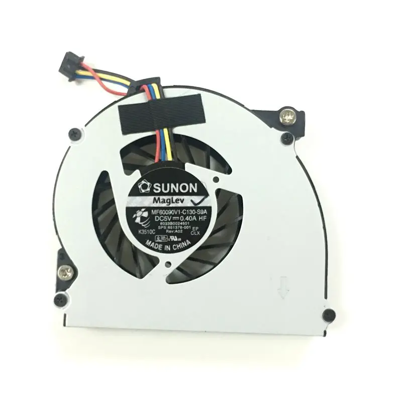 جديدة ومبتكرة 651378-001 5 فولت 0.4A cpu fan for hp 2560 2560 وعاء 2570 وعاء DFS451205MB0T cpu مروحة التبريد