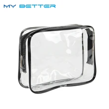 Дорожная портативная прозрачная Водонепроницаемая косметичка из ПВХ, женские косметички для макияжа, косметички, органайзер для макияжа, чехол