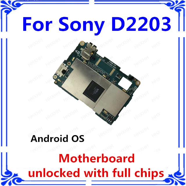 

For sony xperia board D2203 For Sony Xperia E3 D2203 motherboard Android OS tested logic board unlocked with chip mainboard