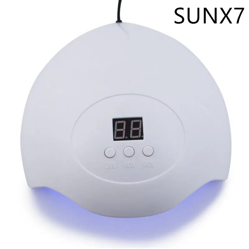 SUNX7 36 W USB светодиодный свет лампы для ногтей сушка ногтей; уход лак для ногтей гель художественные инструменты для ногтей Таймер 60 S/120 S - Цвет: SUNX7