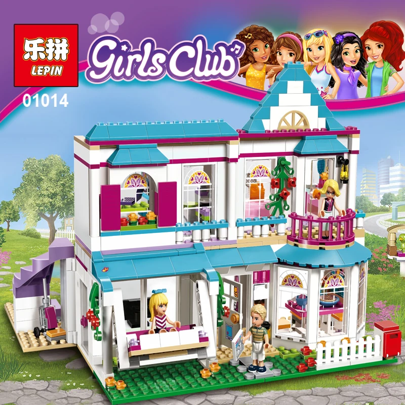 

Lepin Friends 01014 The Stephanie's House Building Blocks Bricks Set Toys for Children Compatible with Legoingly 41314 for Girl