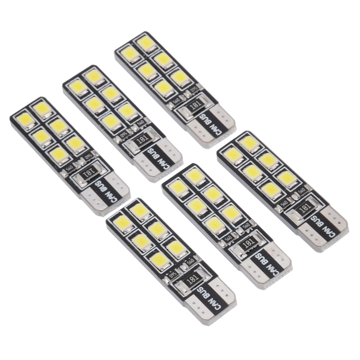 Auto LED Canbus T10 10 SMD 5630 W2.1 9.5d W5W 192 194 White 12V Car Wedge Parking Dome Light Width Lamp Marker Light Lamp Bulb