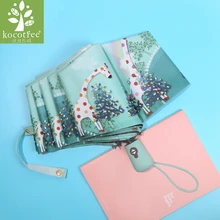 Kocotree большой сильный для двух человек полностью автоматический анти-УФ Дождь Солнце Ветрозащитный зонты для женщин Дамская Мода жираф