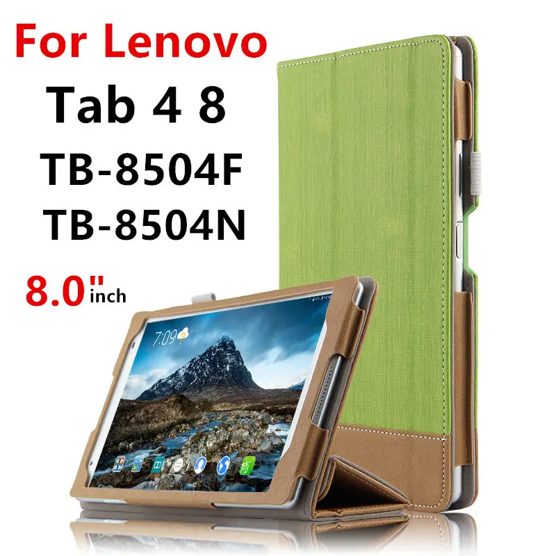 

Case For Lenovo Tab 4 8 Sleeve TAB4 8.0 inch Protective Protector smart covers Leather TB-8504F TB-8504N PU Tablet PC tab48 case