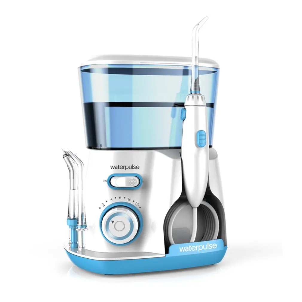 

Waterpulse V300G 100-240V Oral Irrigator Water Jet Pick Dental Floss Teeth Flosser Hydro Set 800ML Capacity Teeth Whitening