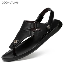 2019 men's sandals summer leather casual shoes platform beach sandals man fashion breathable sandals for men shoe black big size цена 2019 men's sandals summer leather casual shoes platform beach sandals man fashion breathable sandals for men shoe black big size цены онлайн