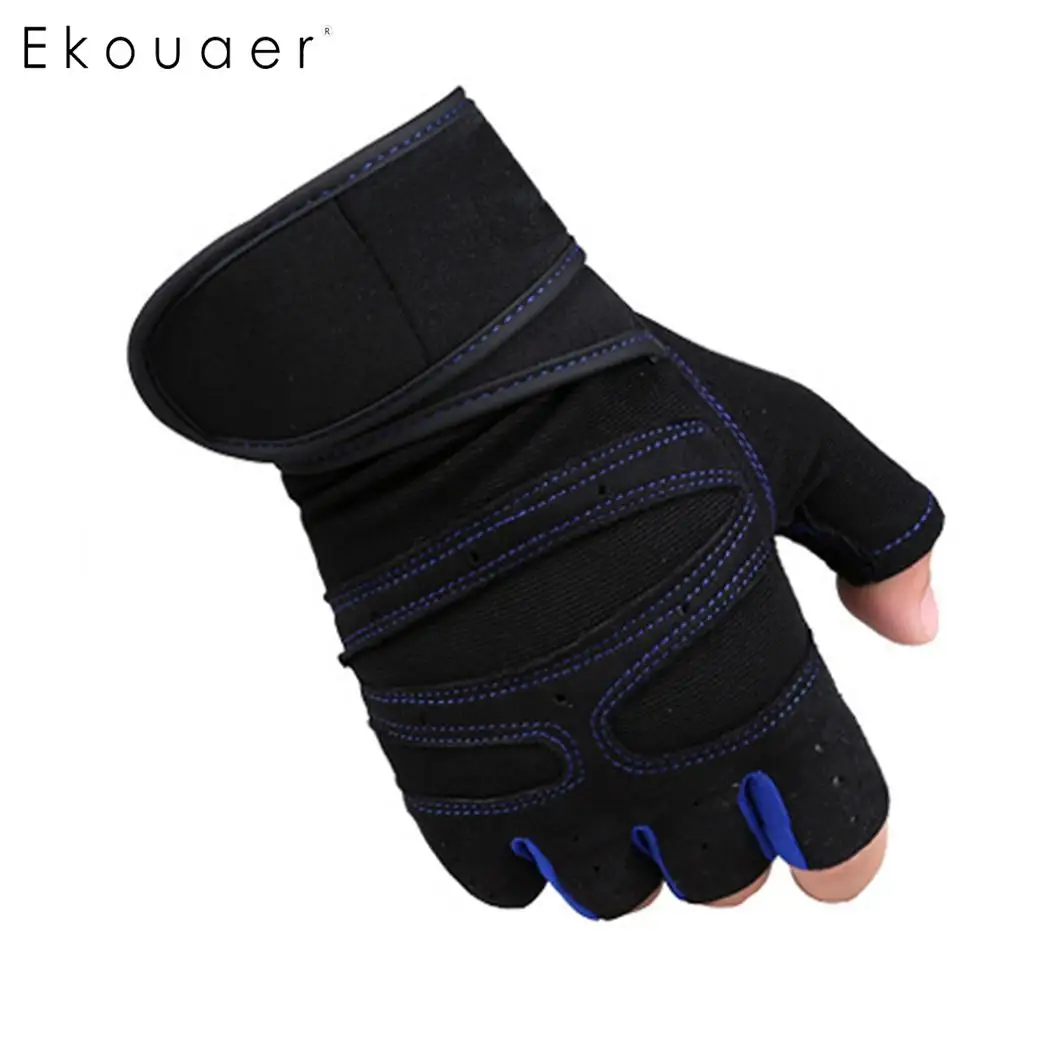 Weight Lifting Gym Gloves Wrist Protector Sports Crossfit Training workout gloves Half Finger Body Building Fitness Gloves
