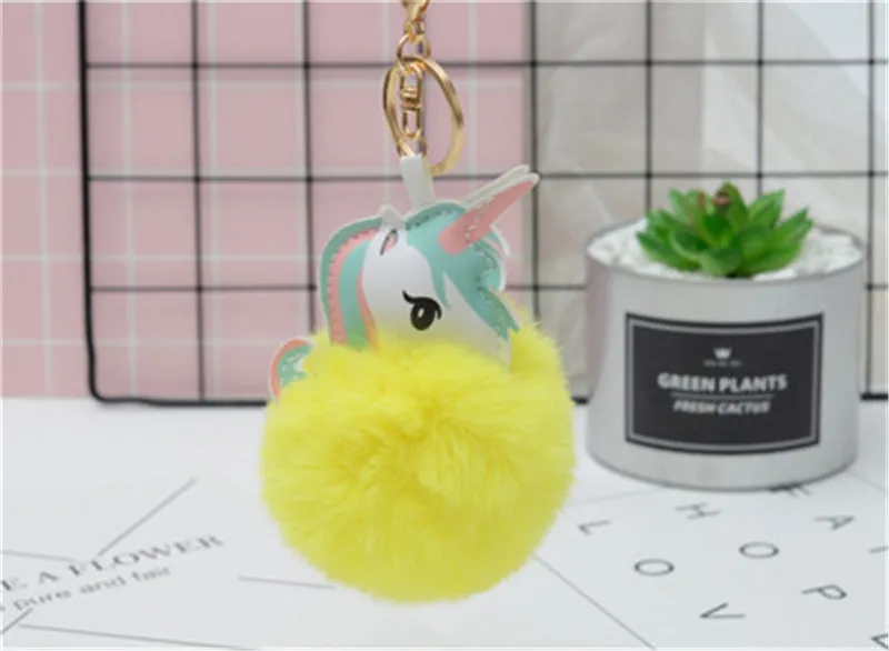 Unicorn Plush Toy Keychain Unicorn Key Pendant Filled Animal Toy Children Girl Bag Pendant Pendant 5