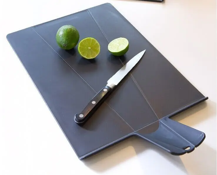 Творческих складной Пластик Портативный плаху с ручкой нарезанный вещи могут быть легко приняты в горшок Пособия по кулинарии Инструменты
