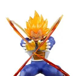 Dragon Ball Z фигурки аниме Супер Saiyan Вегета ПВХ Кукла коллекционная игрушка 16 см 6,3"