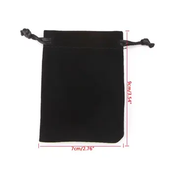 

5pcs Dungeons And Dragons Dice Bag Velvet Drawstring Bags Tarot Card Jewelry Bag Y51D