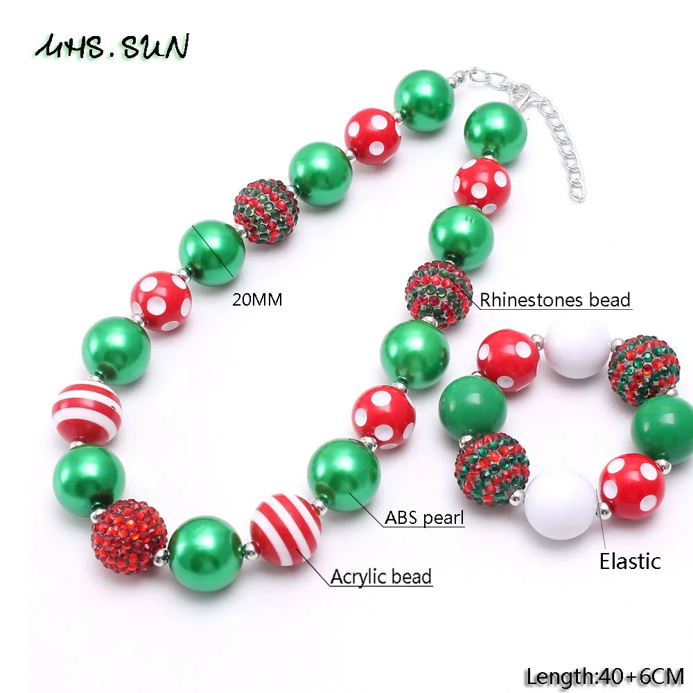 BN558-1 (6)$5.85-1$3.13-1. Fashion baby kids chunky beaded necklace bracelet handmade bubblegum chain necklace jewelry for girls birthday gift 1PCJPG