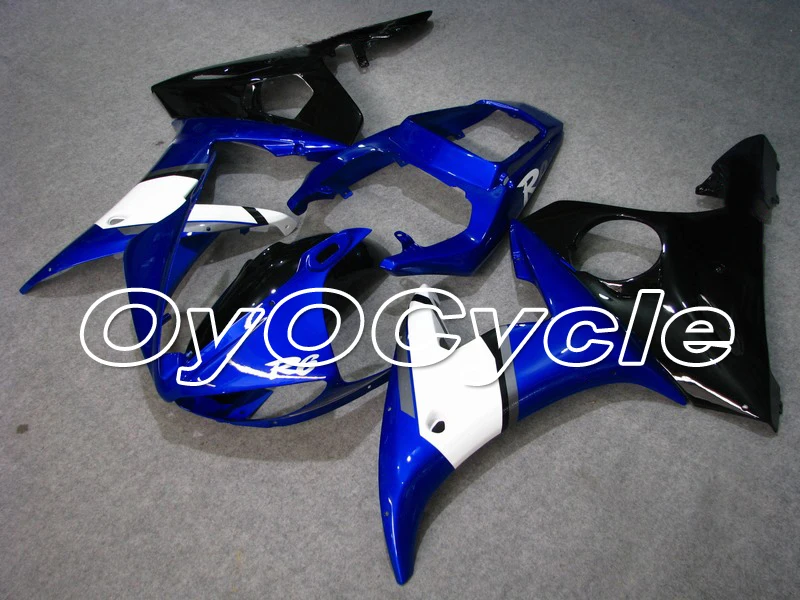 

For Yamaha 03-05 YZFR6 YZF-R6 YZF R6 Motorcycle Fairing Bodywork Kit ABS Plastic Injection 2003 2004 2005 Blue Black