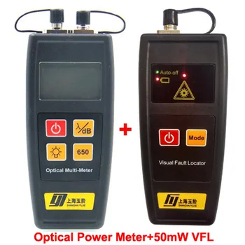 

FTTH Tool Kit with Fiber Optical Power Meter and 50mw Visual Fault Locator Cable Tester Checker Red Laser Light Source 25km