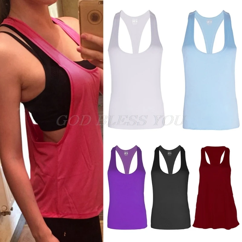

KLV Yoga Shirt Tops women Sexy Gym Sports Vest Fitness Running Tight Woman Sleeveless Shirt Quick Dry Fit Tank Yoga Wear