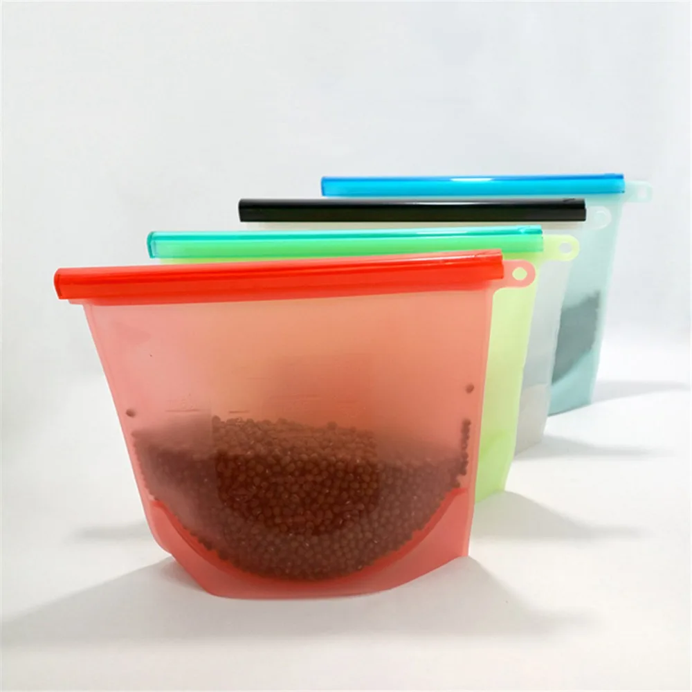 Силиконовые многоразовые вакуумные герметик для пищевых пакетов держатель для хранения сумки для холодильника сохранение продуктов в свежем состоянии герметик для хранения