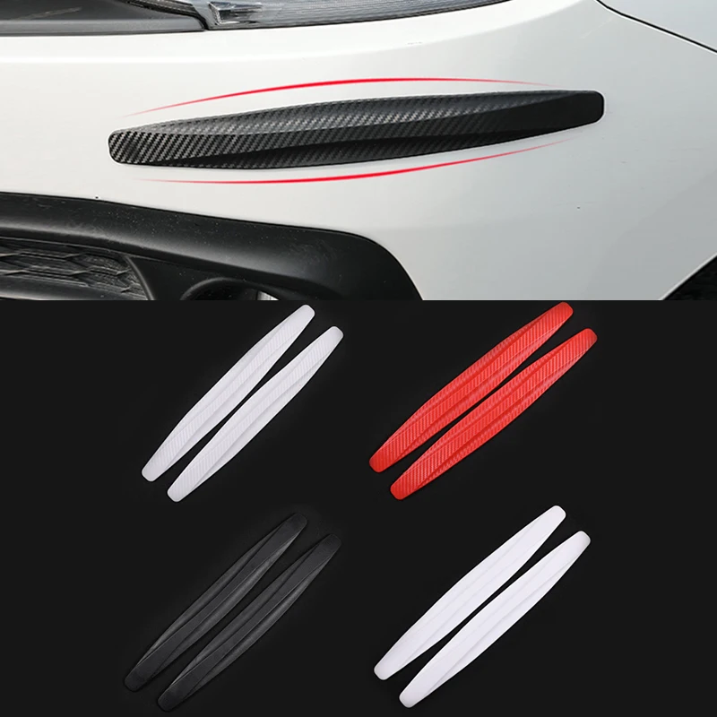 

4Pcs/Set Car Styling Car Bumper Anti-collision Strip Accessories Stickers Fit For Mitsubishi Eclipse Cross 2018 2019 ASX
