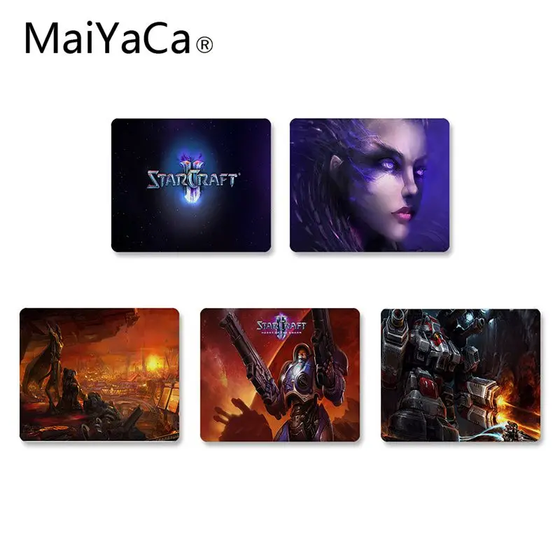 

MaiYaCa StarCraft II Wings of Liberty Computer Gaming Mouse mats Rubber PC Computer Gaming mouse pad anime mousepads desk pad