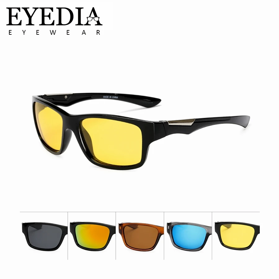 Бренд разработан желтый очки ночного видения Поляризованные Вождения Солнцезащитные очки High End UV400 защиты походные солнцезащитные очки L1025KP