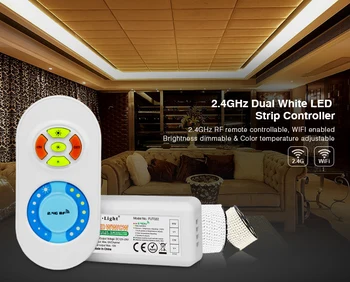 

Milight FUT022 DC12V /24V RF 2.4G Hz dual white color temperature and brightness adjusting dimmer controller for led strip