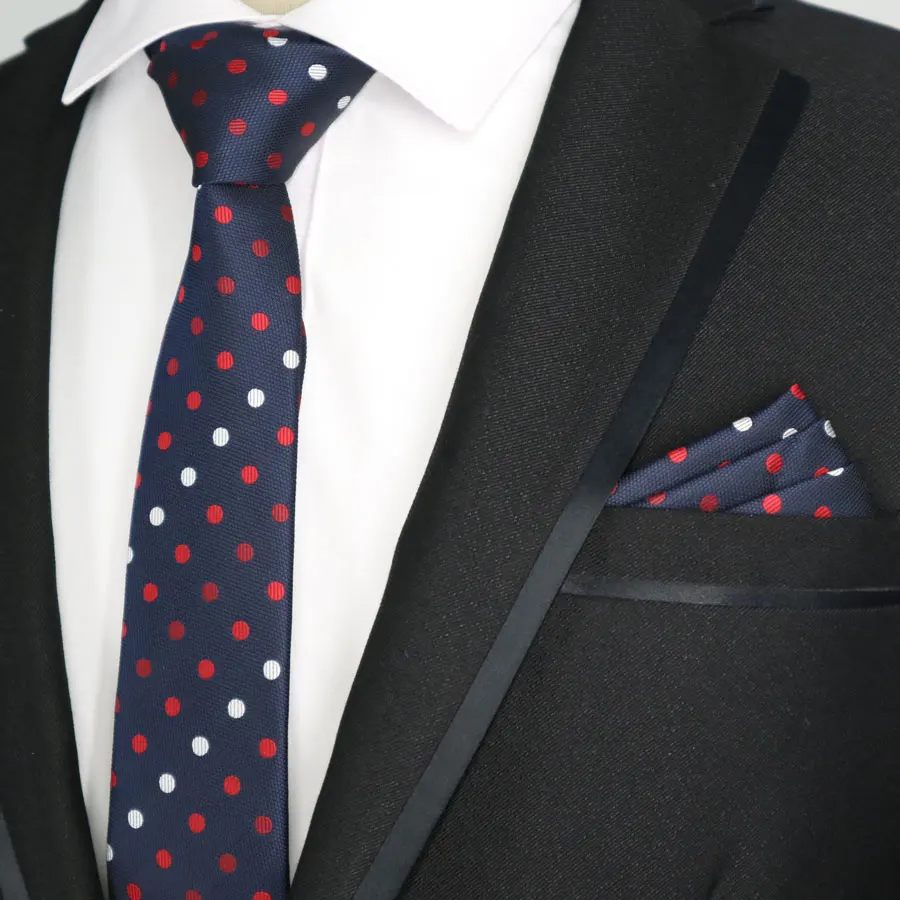 27 цветов, 6 см, обтягивающие мужские полиэфирные шелковые галстуки, карманный квадратный набор в горошек, узкий галстук наборы с платком, Мужская Свадебная деловая вечеринка - Цвет: SG16