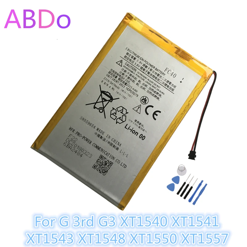 FC40 батарея для телефона Motorola Moto G 3rd G3 XT1540 XT1541 XT1543 XT1548 XT1550 XT1557 2315mAh сменные