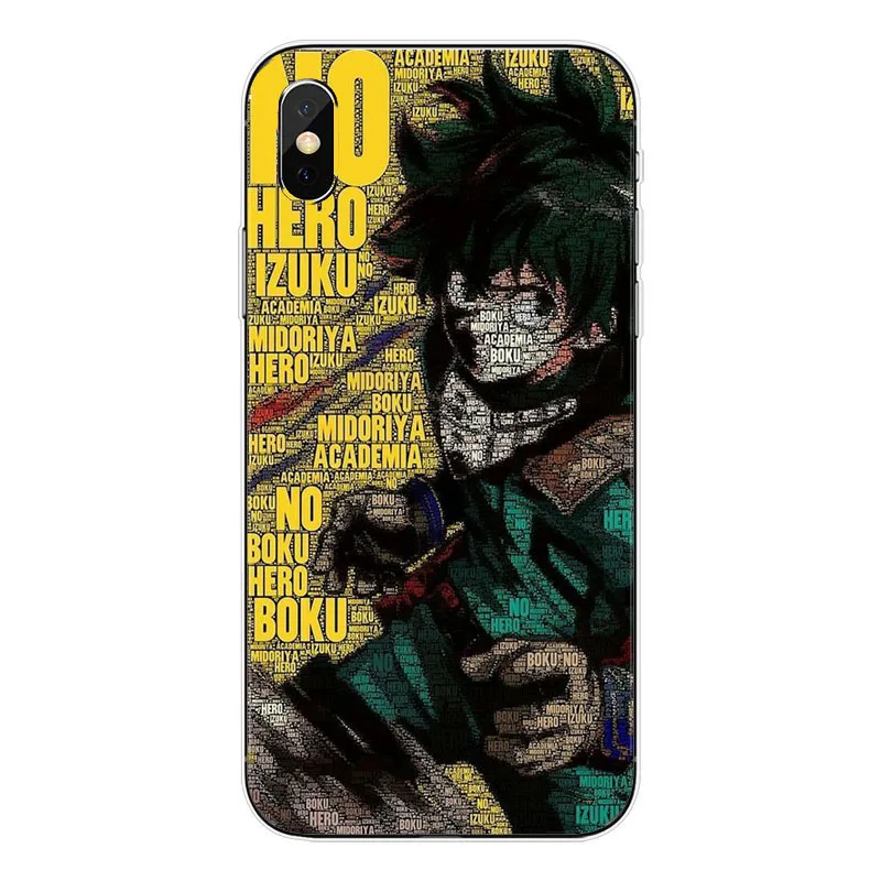 O meu Heroi Academy аниме Coque Telefone Da Tampa Do чехол для корпуса Para O iPhone Da Apple XS MAX XR X 8 Plus 7 alem de 5 6 Coque - Цвет: TPU