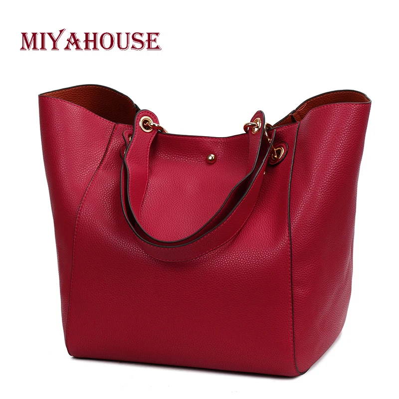 

Miyahouse Vintage Handbags Women Top-handle Bags Shining Design Female Large Capacity Shoulder Bags Ladies Messenger Bag