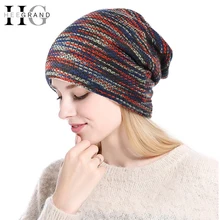 HEE GRAND/ г. Новые шляпа зимой вязаные шапочки Кепка унисекс для мужчин уличные шляпы для Для женщин теплые меховые шапочки Прямая поставка PMT090