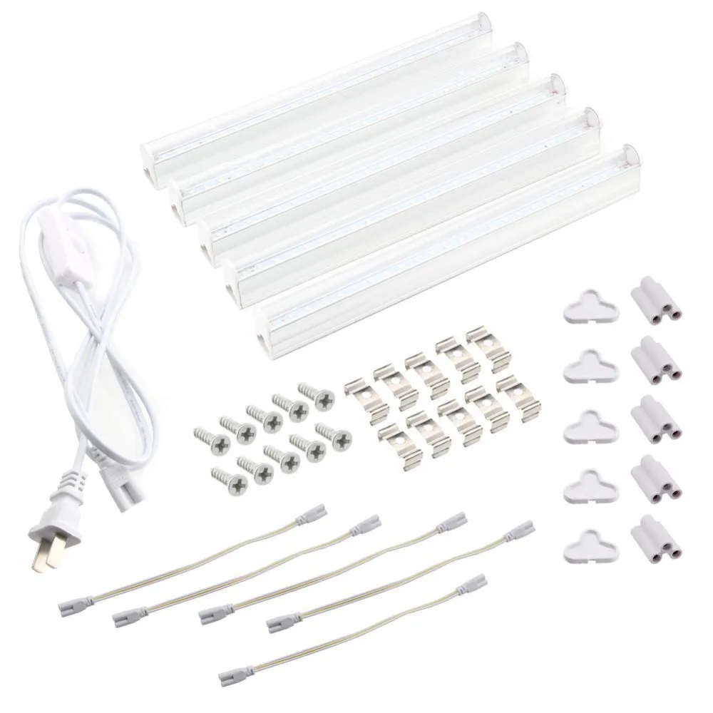 6W 12W 18W 24W 30W Led Grow Light 110v 220v T5 Tube LED Phyto лампы полный спектр гидропоники завод США
