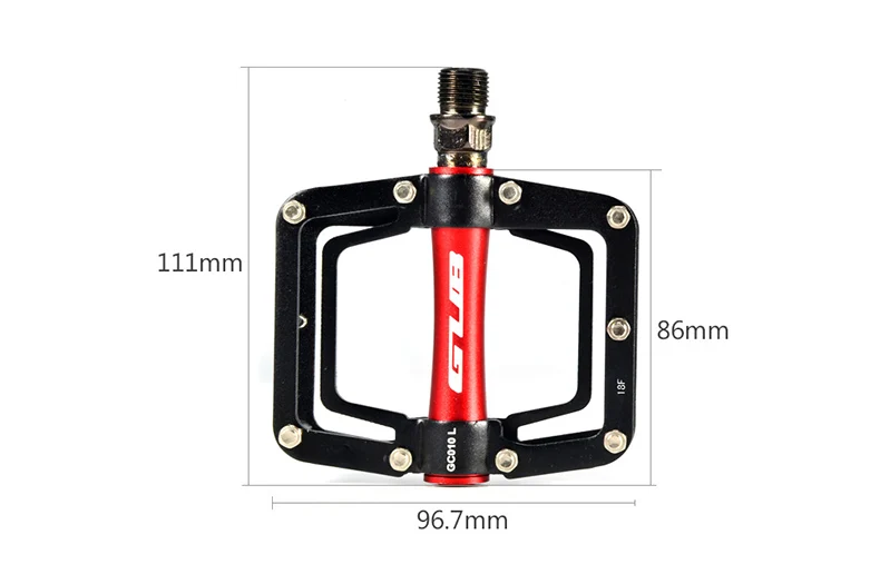 GUB велосипедные педали из алюминиевого сплава с ЧПУ плоские MTB шоссейные велосипедные педали Cr-mo DU+ Подшипник педали для горного велосипеда велосипедные педали
