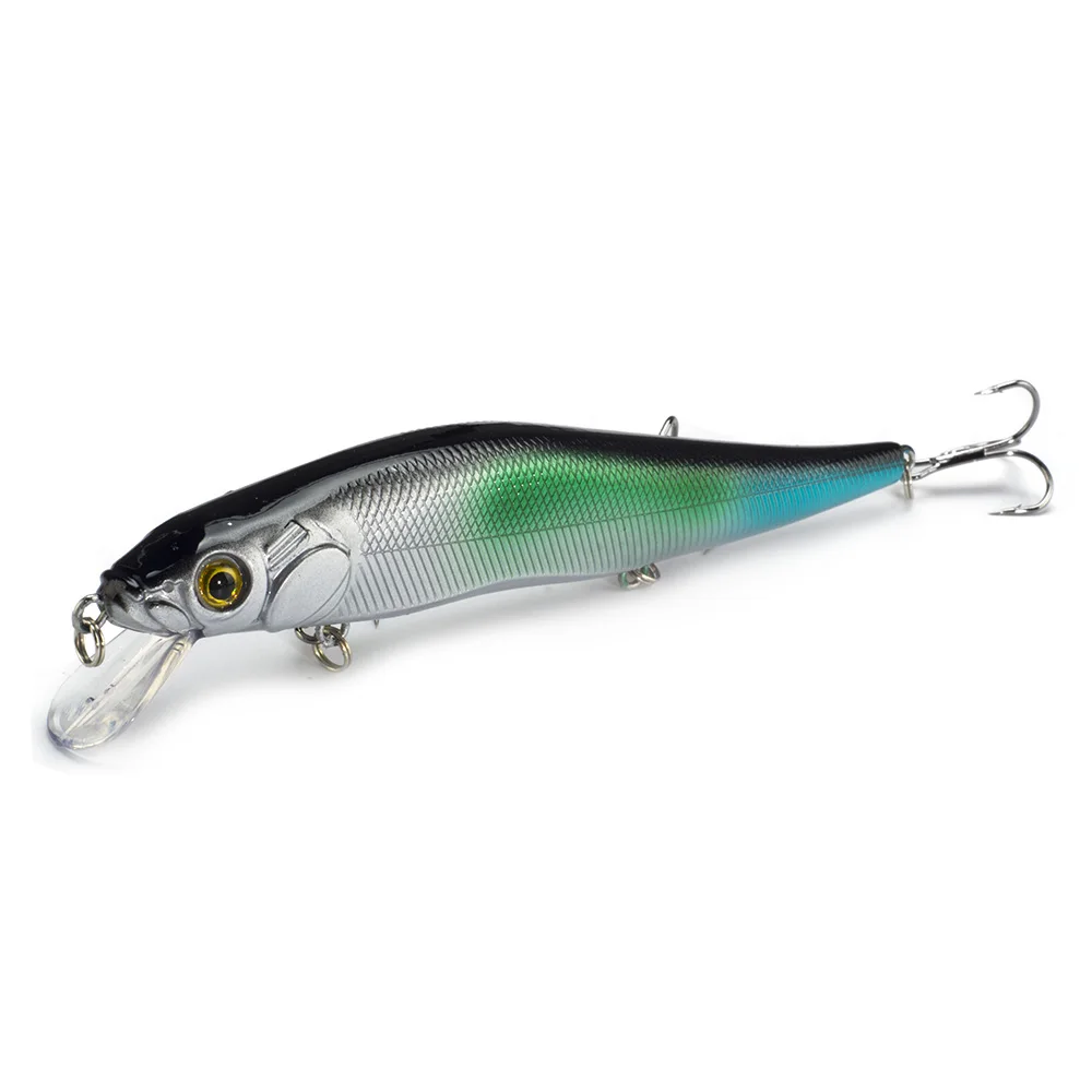 SEALURER Hot Color 140mm 23g Fishing Lure Float Jerkbait Hard Bait Dive 1.5m Bass Wobblers 3 Hooks Minnow - Цвет: H