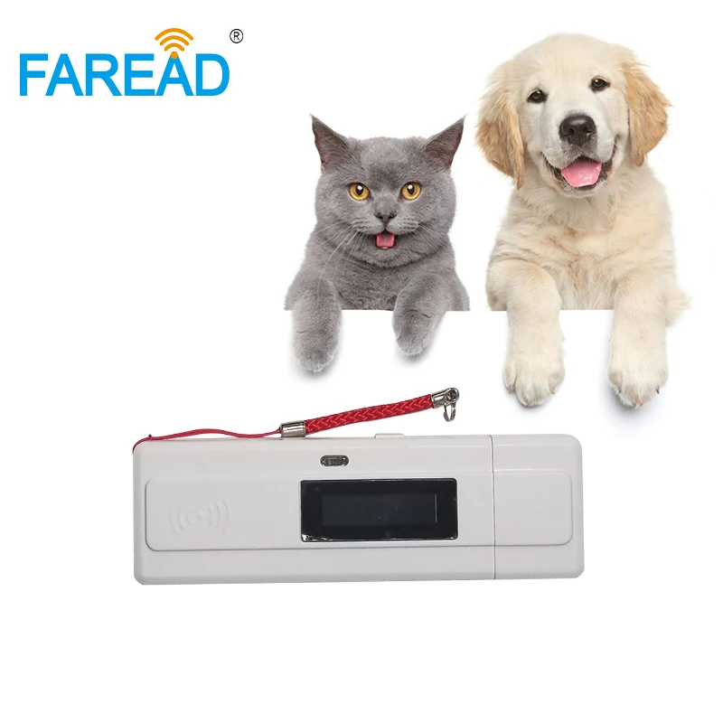 Бесплатная доставка ISO11784/5 FDX-B EMID Pet ID сканер мини карман микрочип rfid ухо tag reader для скота животных идентификации