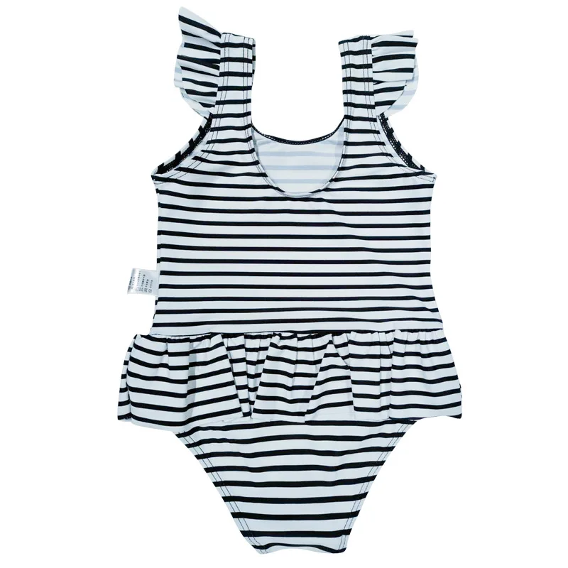 Summer Striped Girls Swimsuit Children Sets For Baby 75-125cm