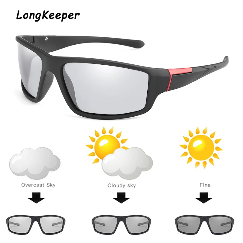 

Longkeeper Brand Men Photochromic Sunglasses Polarized Women Driving Glasses Retro Square Sunglasses UV400 Goggles Oculos de sol