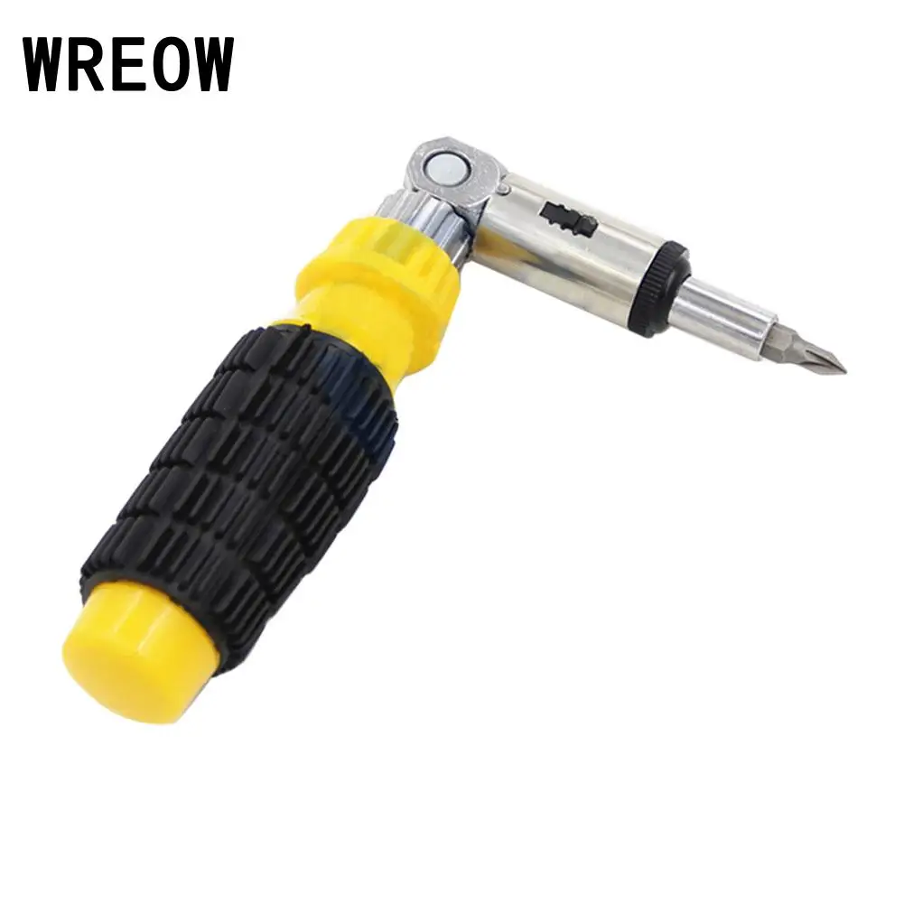 Portable 1/4 Inch Hex Left /Right Rotating 180 Degree Ratchet Screwdriver Drive Tackle Household Electrical maintenance tools
