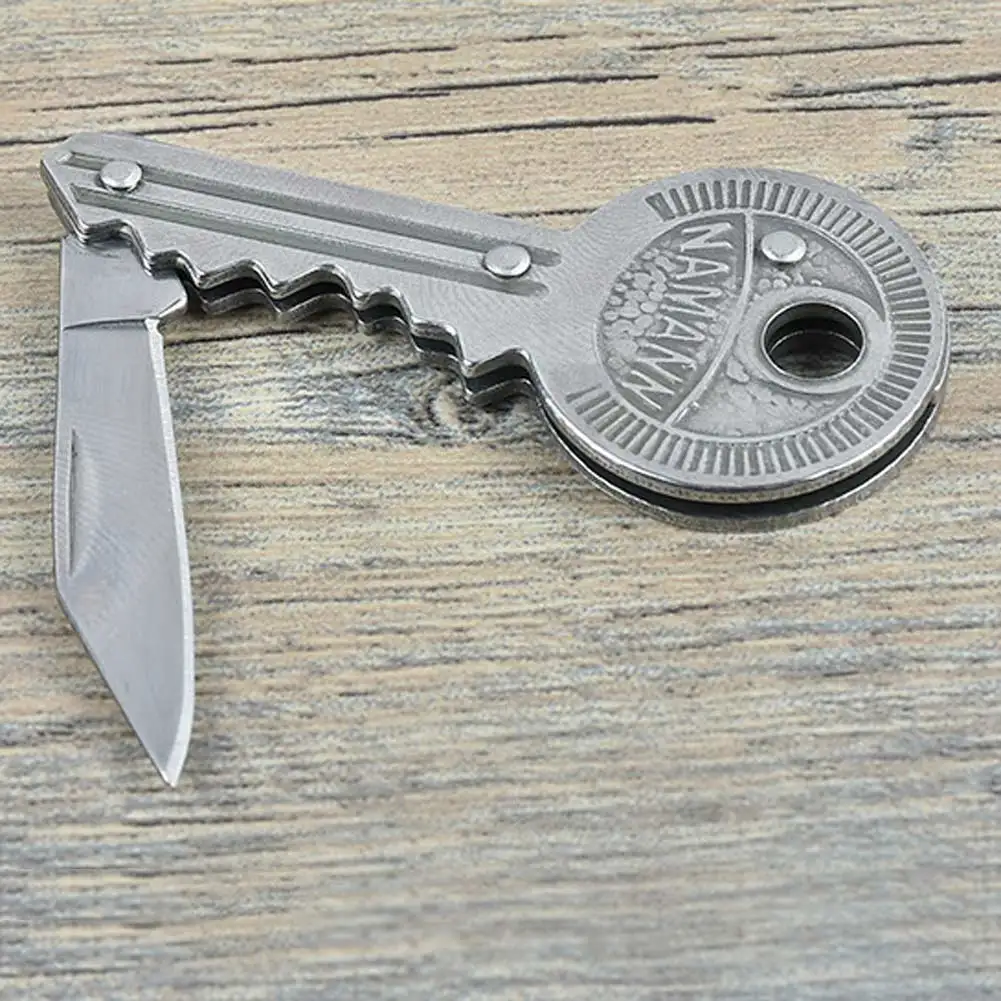 1pc Portable Stainless Steel Mini Pocket Folding Knife Key Keychain Camping Hunting Knife Survival Knives Tool 1pc Portable Stainless Steel Mini Pocket Folding Knife Key Keychain Camping Hunting Knife Survival Knives Tool