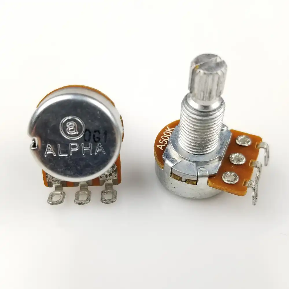 Alpha A500K B500K Potentiometer For Electric Guitar Bass volume controls tone controls 500K POT