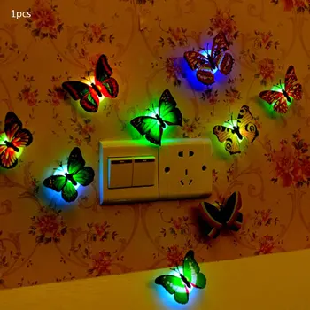 

LED Night Light Colorful Changing Butterfly Hallway Night Lights for Party, Bedroom, Kitchen, Patio Decor