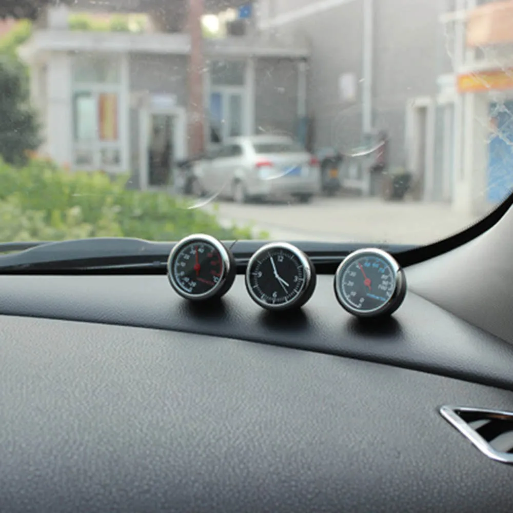 Автомобильный электронный термометр, часы, высокая точность, Мини Автомобильный цифровой гигрометр, автомобильные аксессуары для интерьера