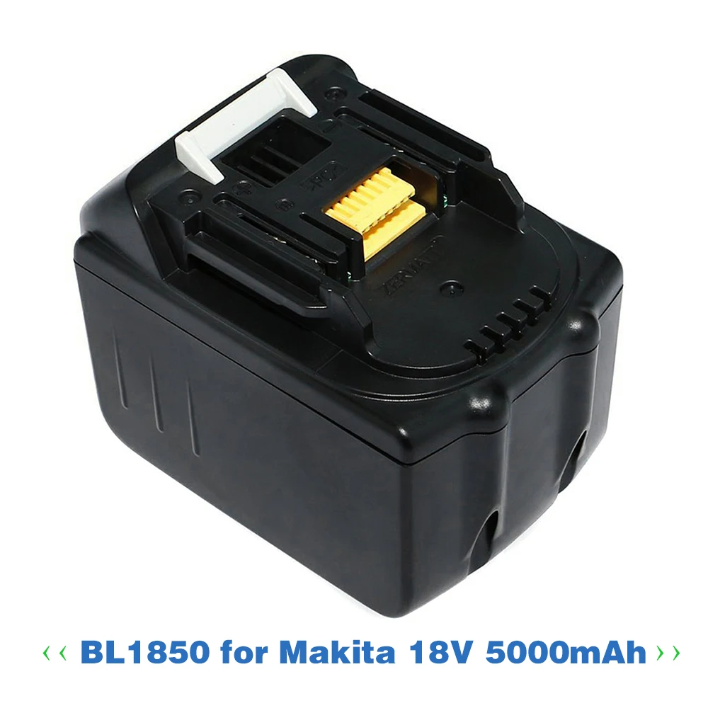 

New 18V 5000mAh Replacement Batteries for Makita BL1850 LXT400 BL1840 Lithium Ion 5.0 Ah Rechargeable Cordless Power Tools