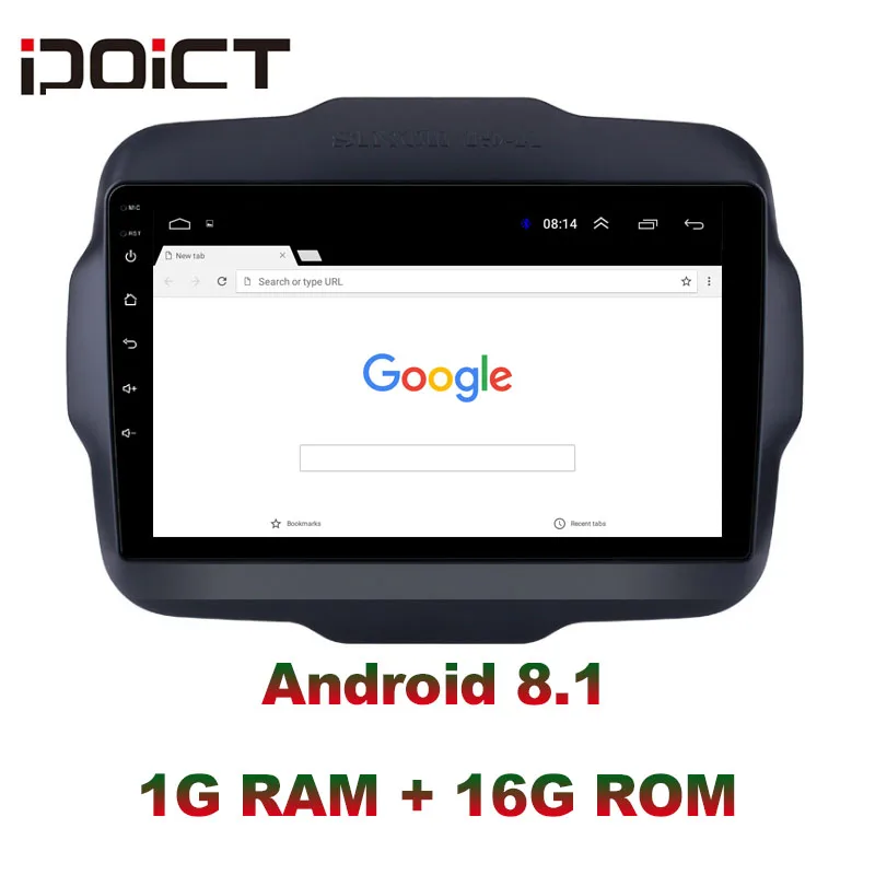 Cheap IDOICT Android 8.1 Car DVD Player GPS Navigation Multimedia For JEEP Renegade Radio 2016-2017 car stereo wifi 2