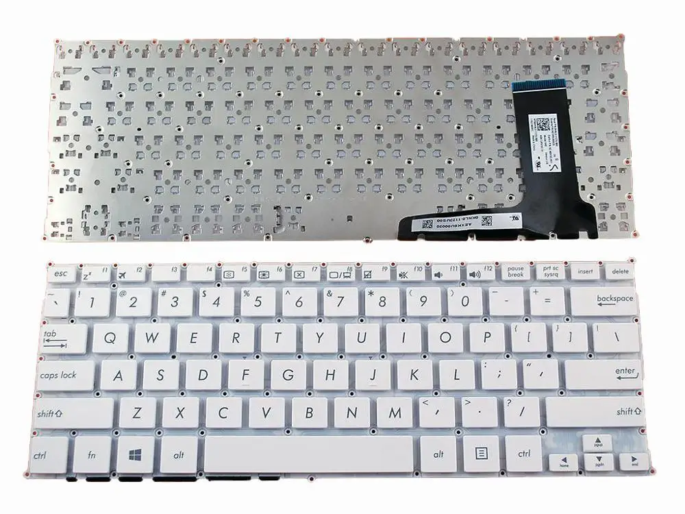 US Keyboard For ASUS X202E S200 X201E White For Win8 New Laptop