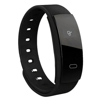 

AAAE QS80 Bluetooth Smart Watch Bracelet Fitness Heart Rate Monitor for Android IOS, Black Blue Purple Orange Coffee