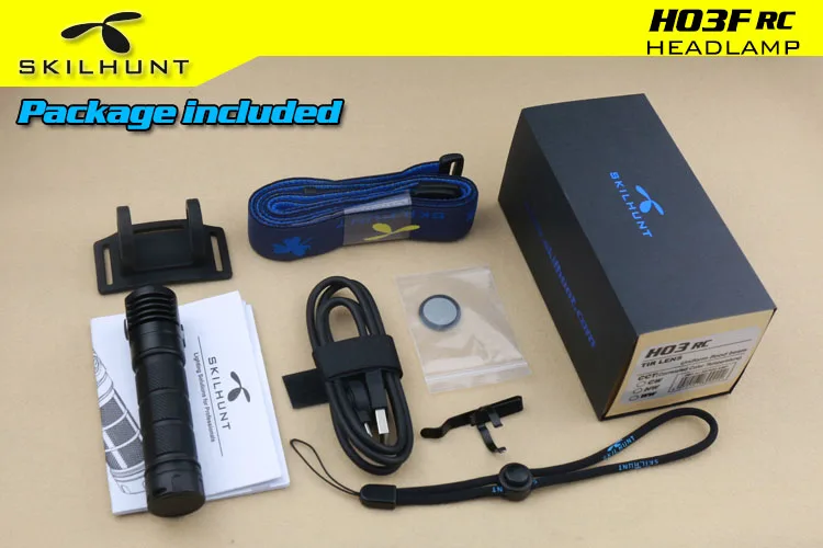 SKILHUNT H03F радиоуправляемая фара CREE XM-L2 U4 max 1200 люмен дальность луча 145 метров USB Магнитная Зарядка головная лампа